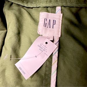 NWT Medium the Gap Hooded Trench Coat - Green